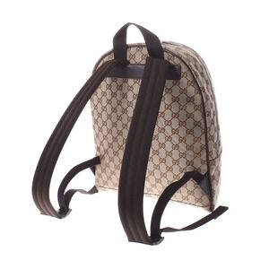 Gucci Beige Tan GG Canvas Daypack Backpack